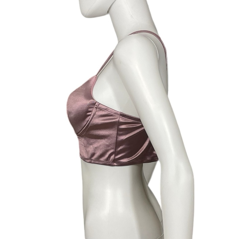 Women’s Purple Bustier Sexy Crop Top
New - Picture 3 of 7